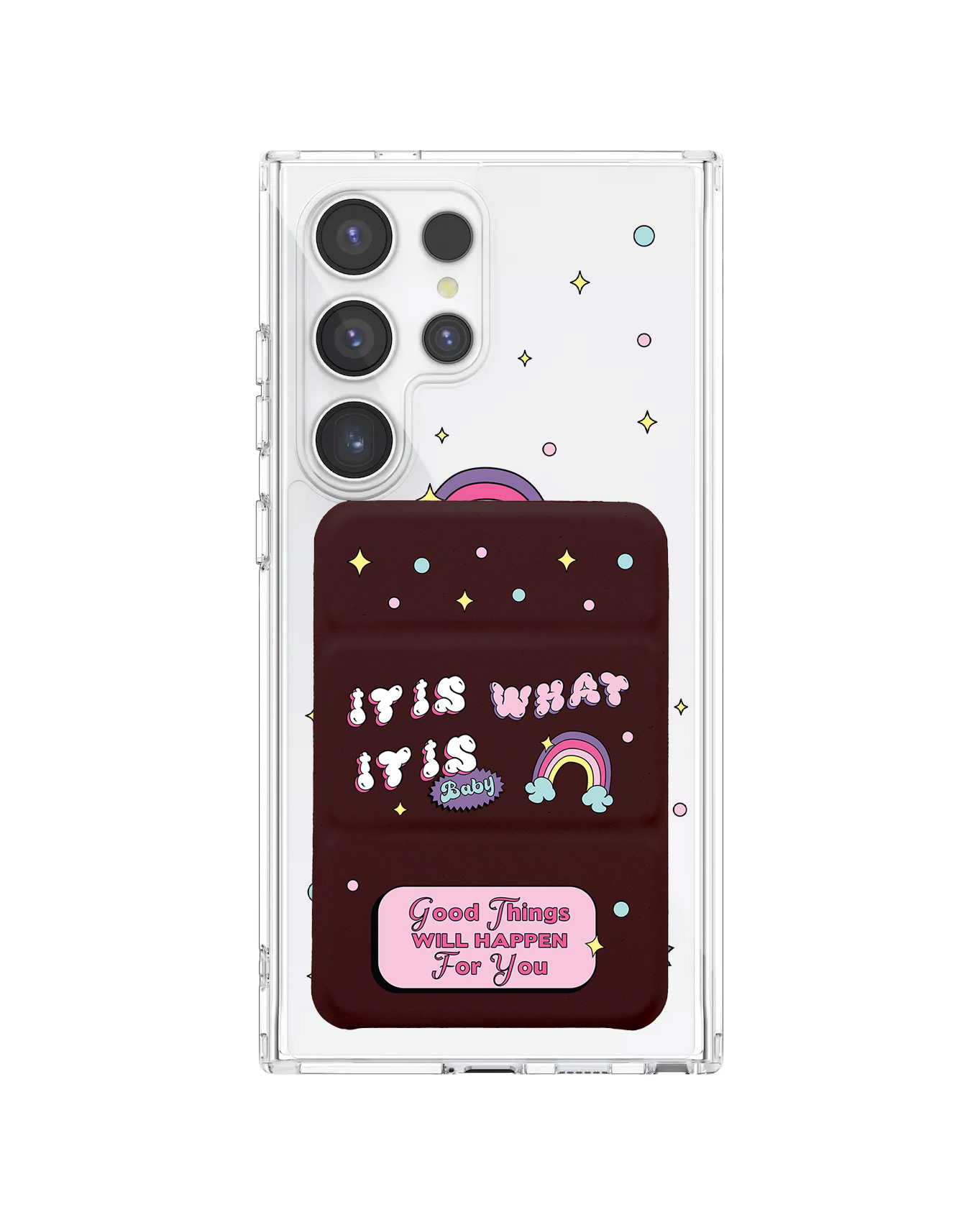 Android Magnetic Trifold Wallet Case - It is What is Baby