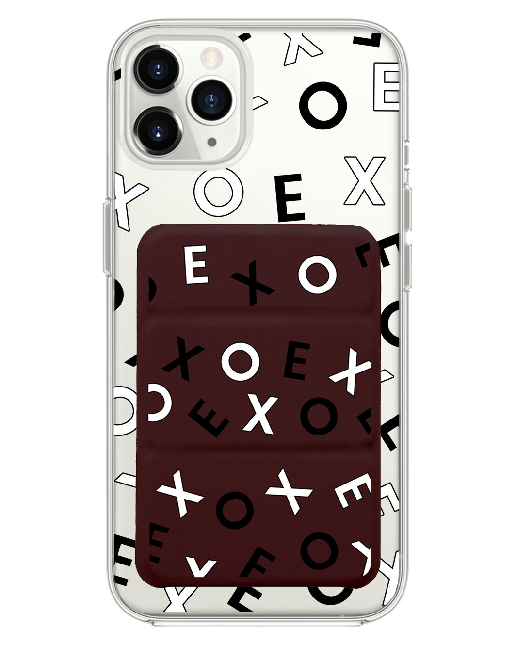 iPhone Magnetic Trifold Wallet Case - Exo Monogram