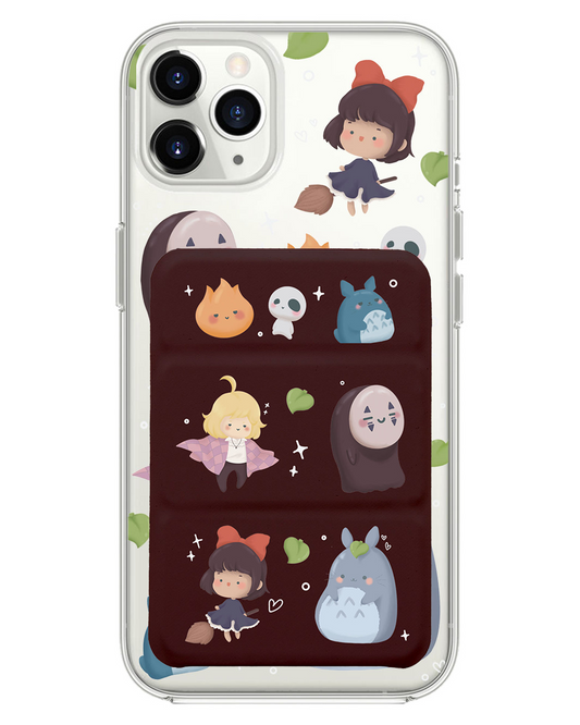 iPhone Magnetic Trifold Wallet Case - Ghibli