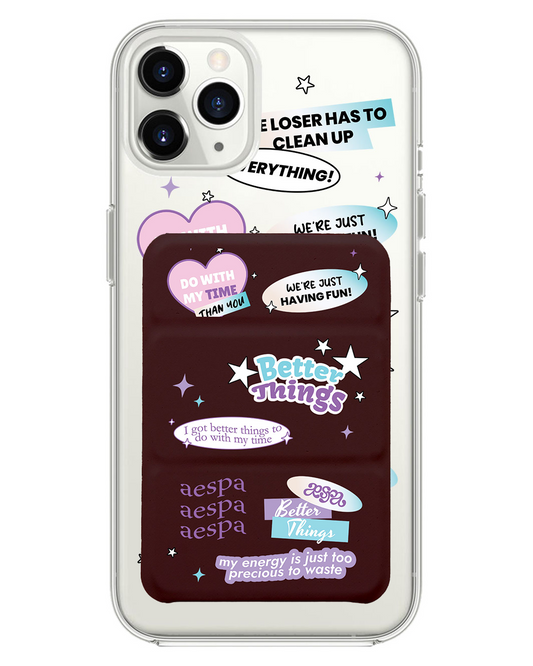 iPhone Magnetic Trifold Wallet Case - Aespa Better Things