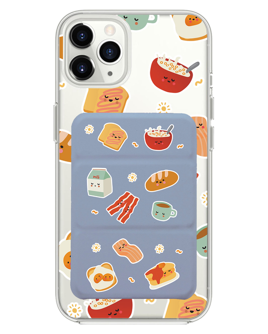 iPhone Magnetic Trifold Wallet Case - English Breakfast