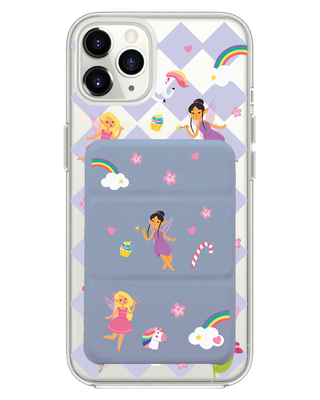 iPhone Magnetic Trifold Wallet Case - Little Fairy