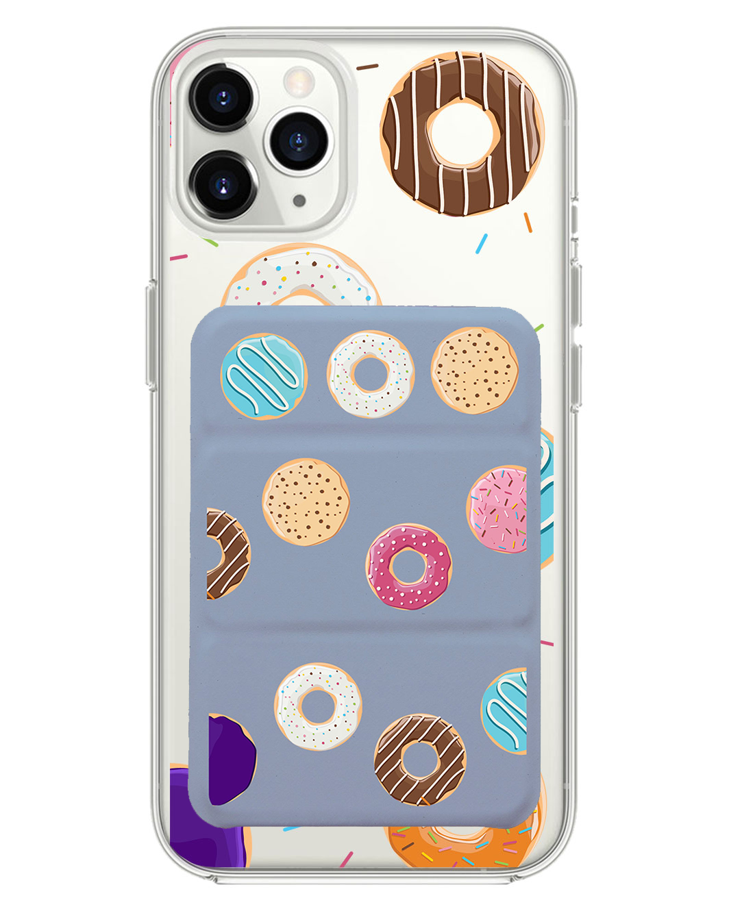 iPhone Magnetic Trifold Wallet Case - Doughnuts