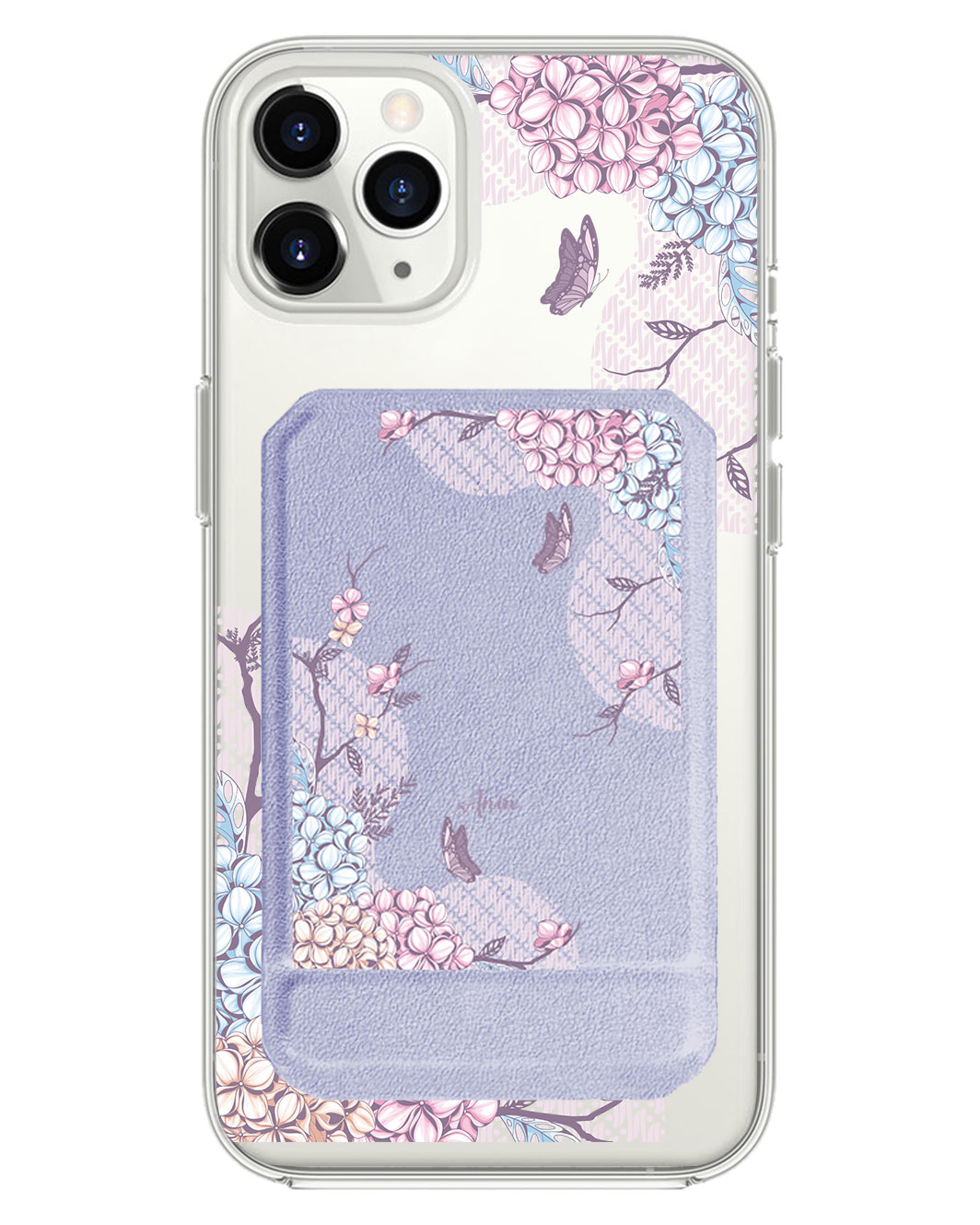 iPhone Magnetic Multifold Wallet - Batik Floral