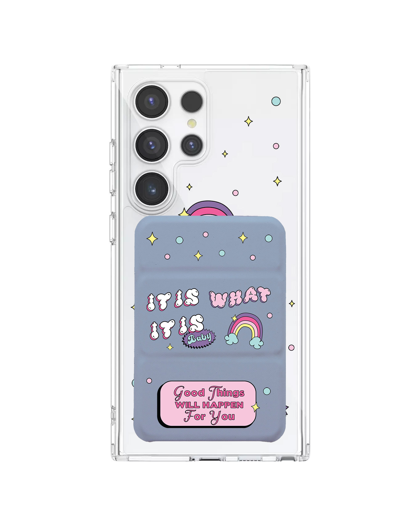 Android Magnetic Trifold Wallet Case - It is What is Baby