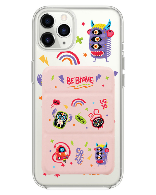 iPhone Magnetic Trifold Wallet Case - Baby Monster