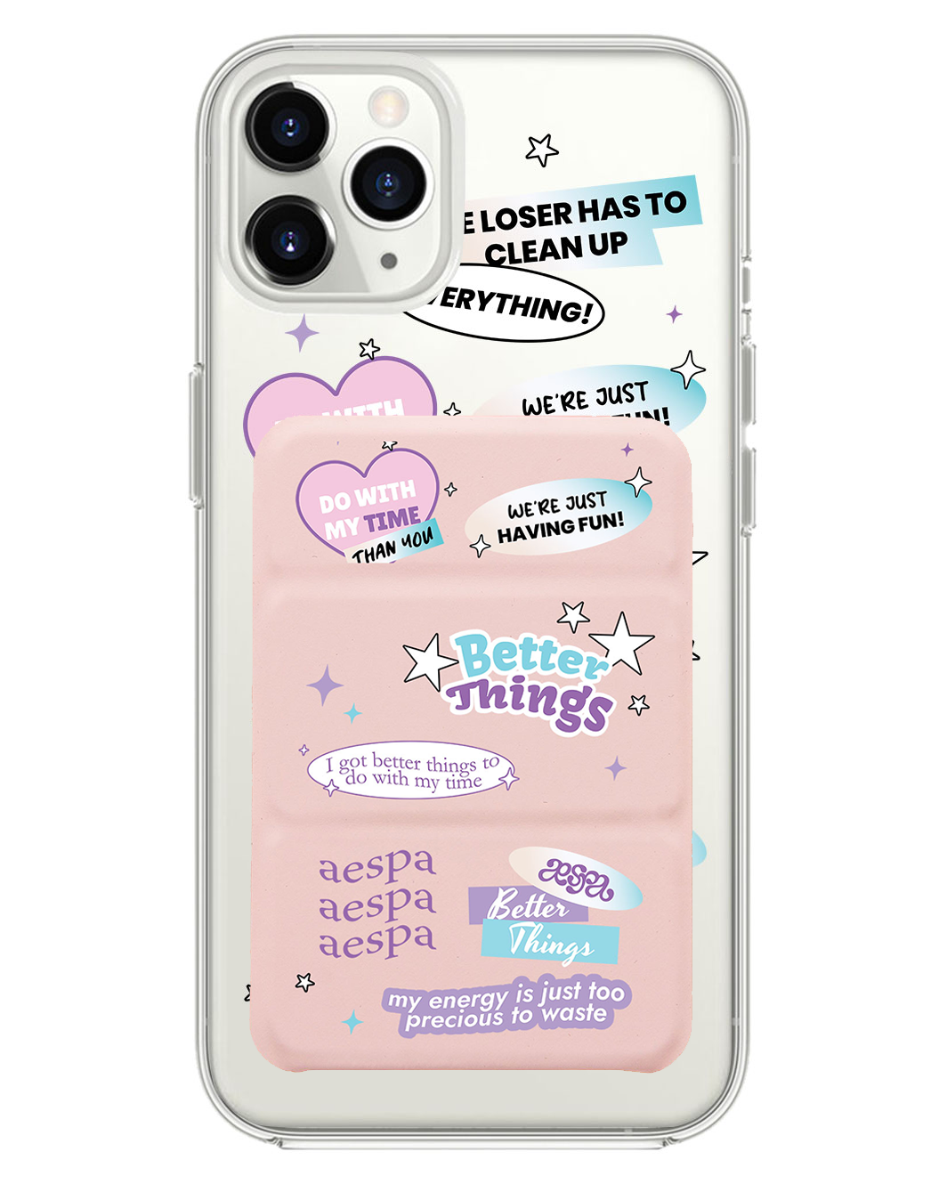 iPhone Magnetic Trifold Wallet Case - Aespa Better Things