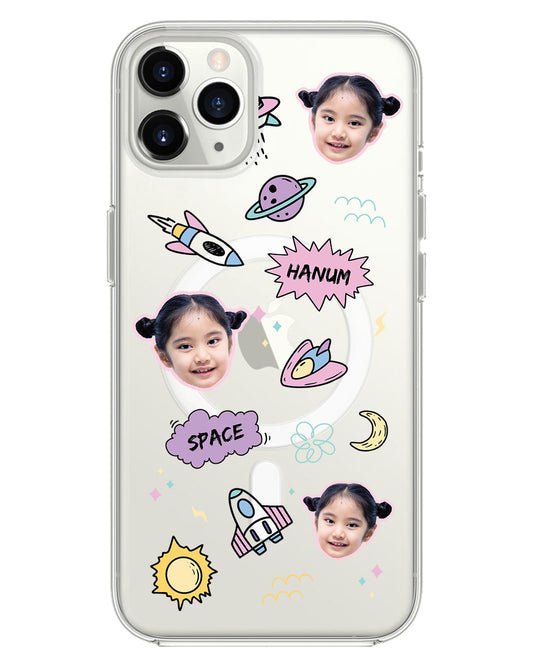 Magsafe Case - Face Grid Space