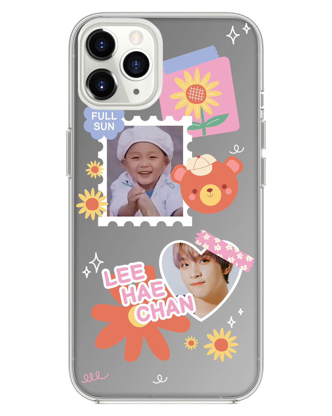 iPhone Mirror Grip - Face Grid Sunflower