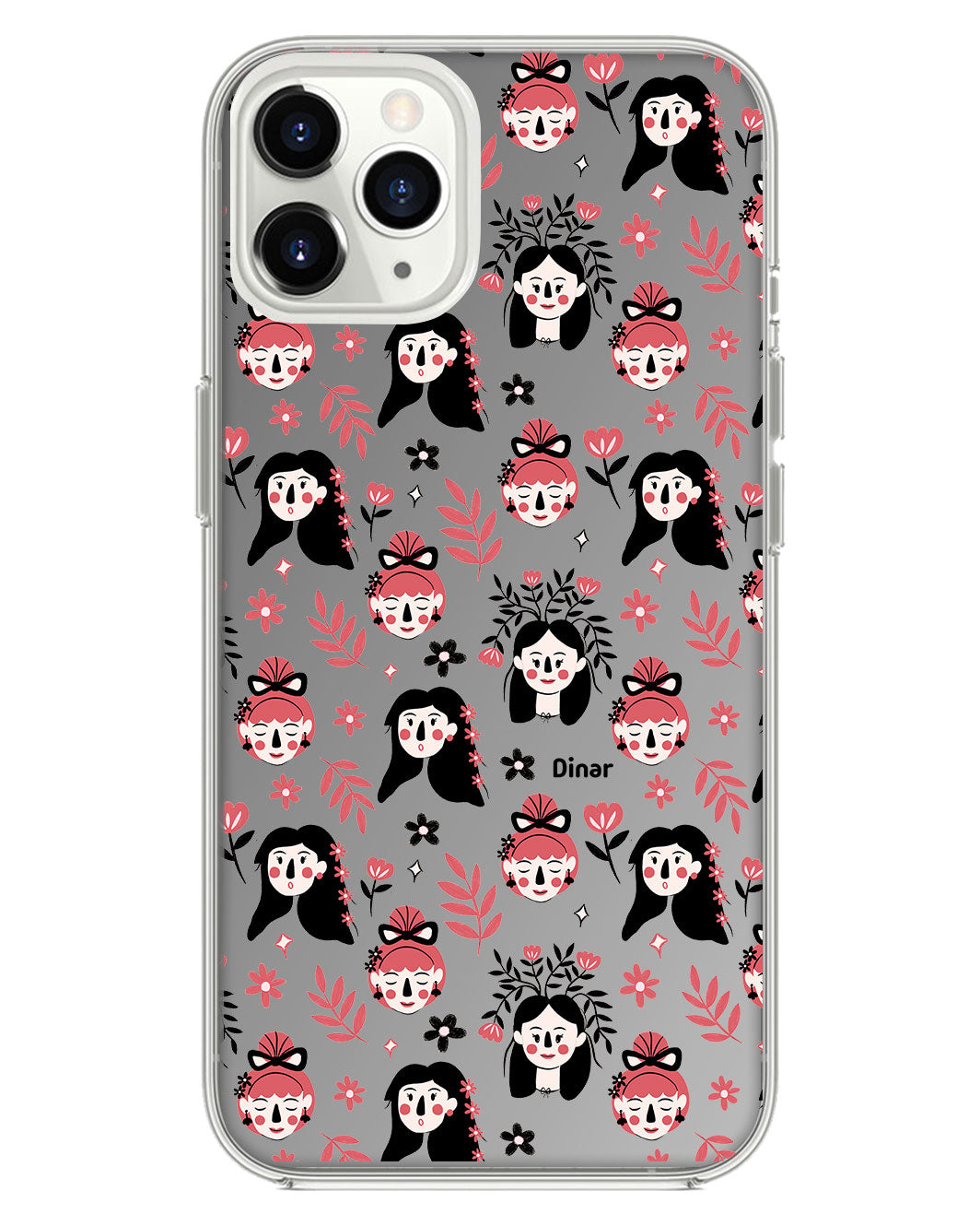 iPhone Mirror Grip - Flowery Faces