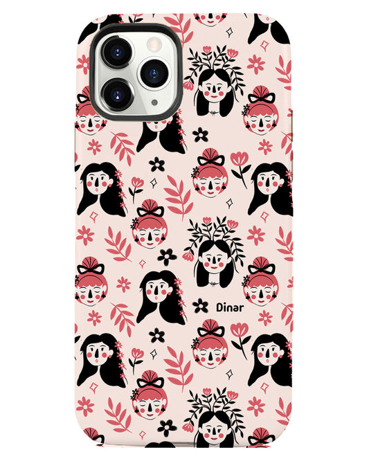 iPhone Rearguard Defender - Flowery Faces