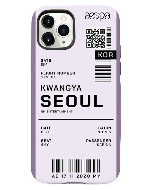 iPhone Rearguard Defender - Aespa Kwangya Ticket