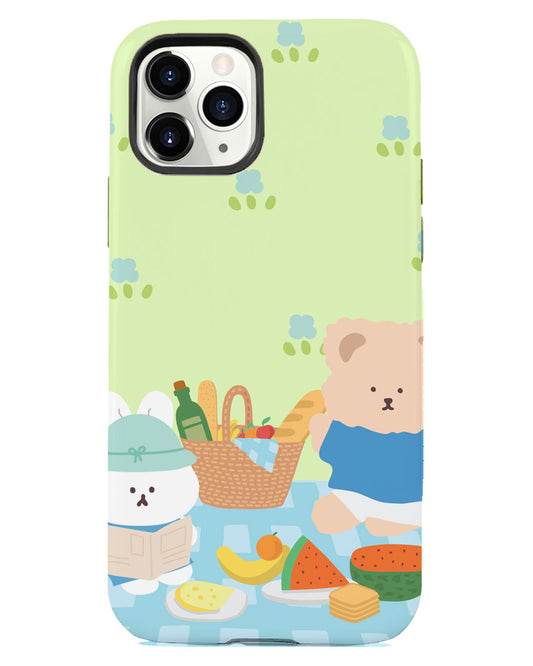 iPhone Rearguard Defender - Picnic Bear Blue