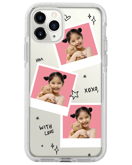 iPhone Rearguard Bumper - Face Grid White Polaroid