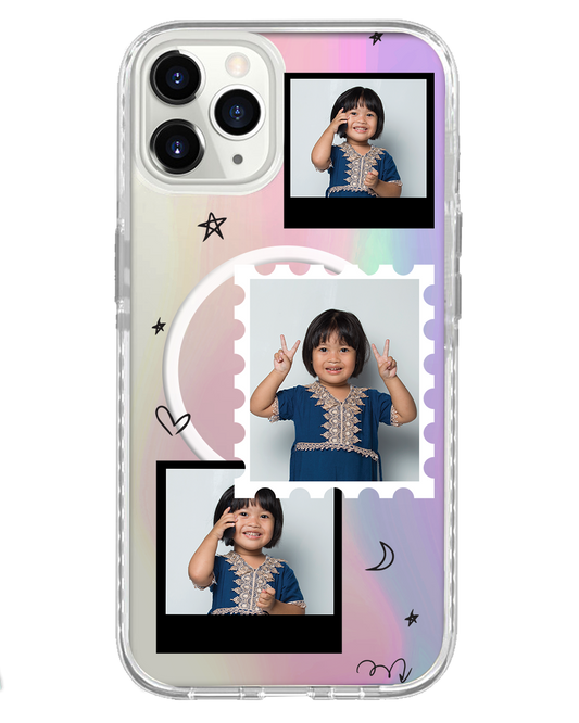 iPhone Rearguard Holo - Face Grid Black Polaroid