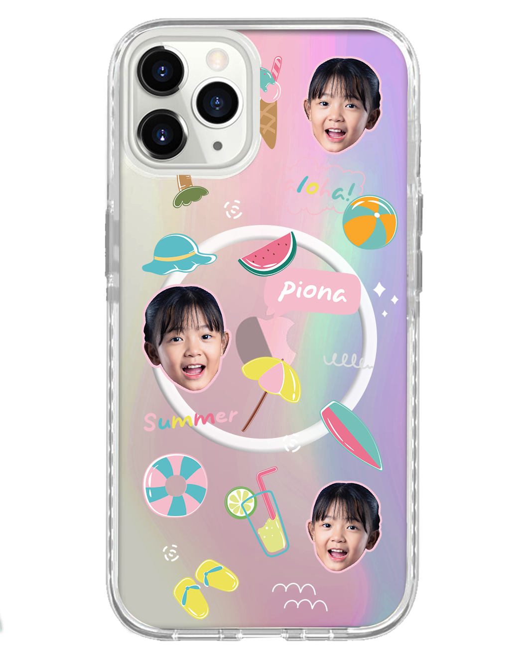 iPhone Rearguard Holo - Face Grid Summer