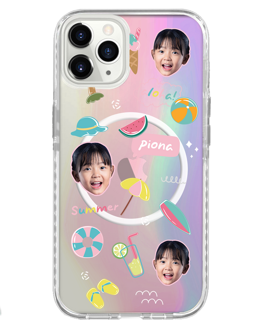 iPhone Rearguard Holo - Face Grid Summer