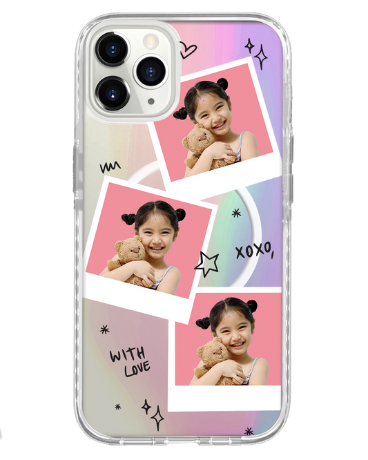 iPhone Rearguard Holo - Face Grid White Polaroid