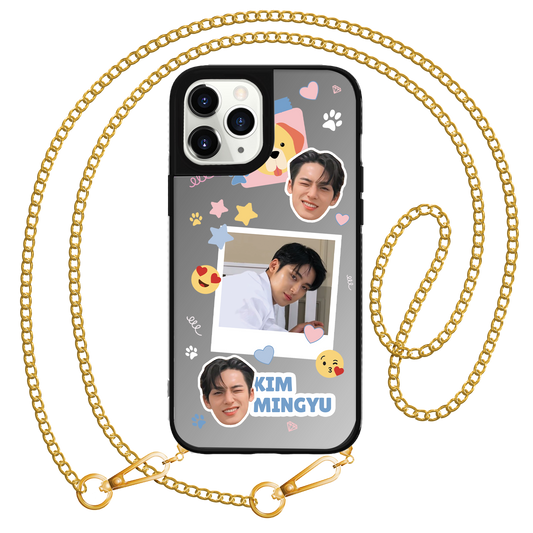 iPhone Mirror Grip - Face Grid Polaroid