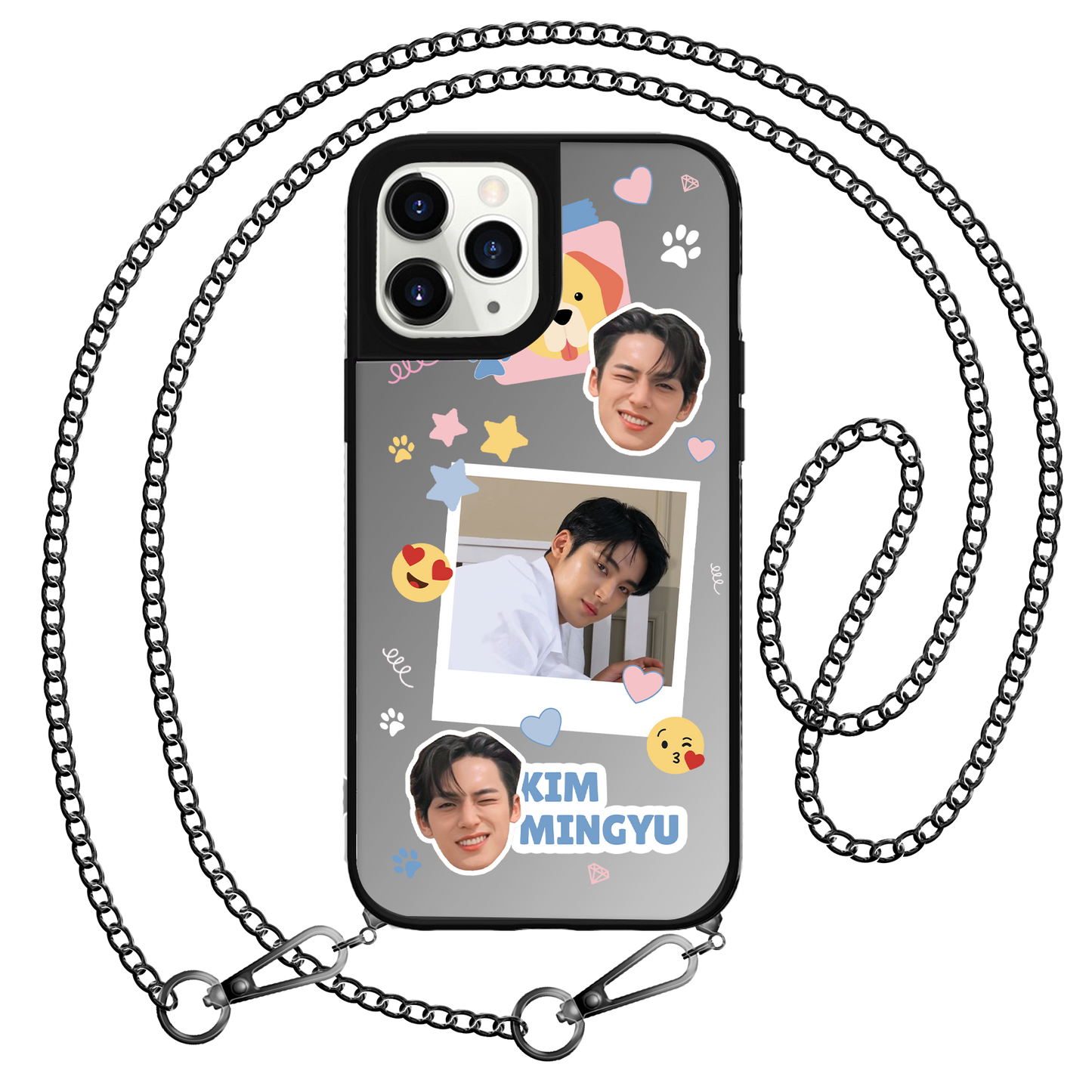 iPhone Mirror Grip - Face Grid Polaroid