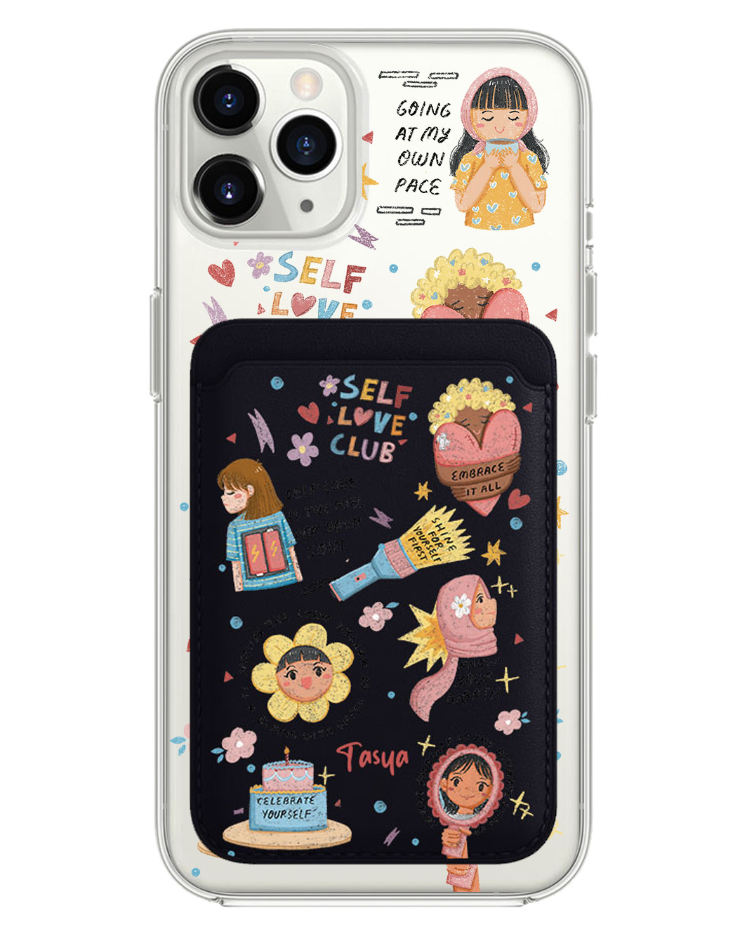 iPhone Magnetic Wallet Case - Self Love Club