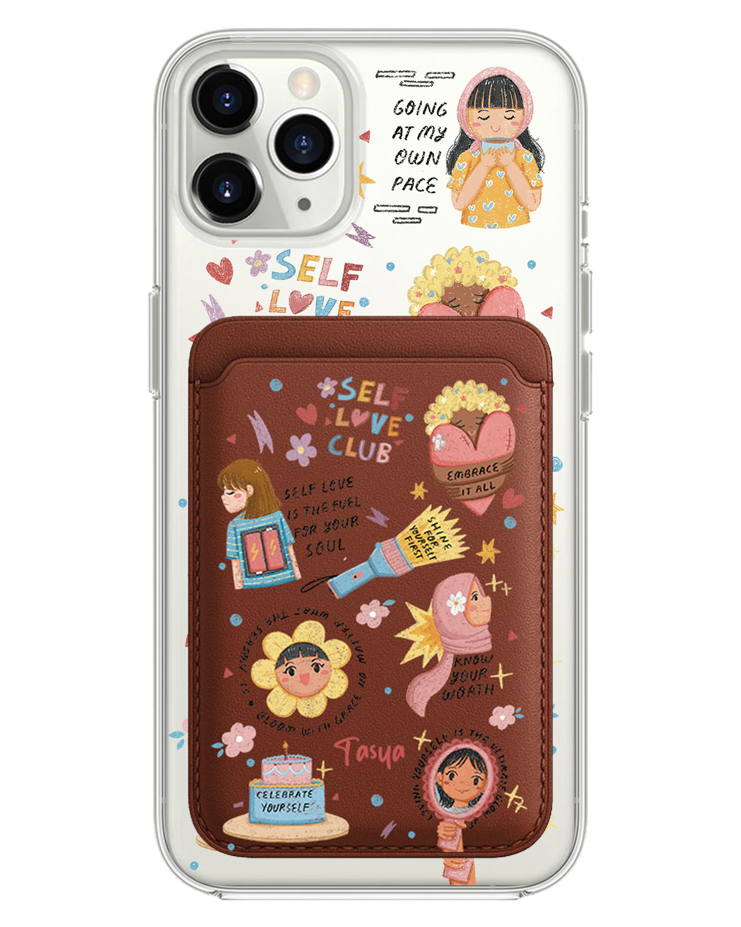 iPhone Magnetic Wallet Case - Self Love Club