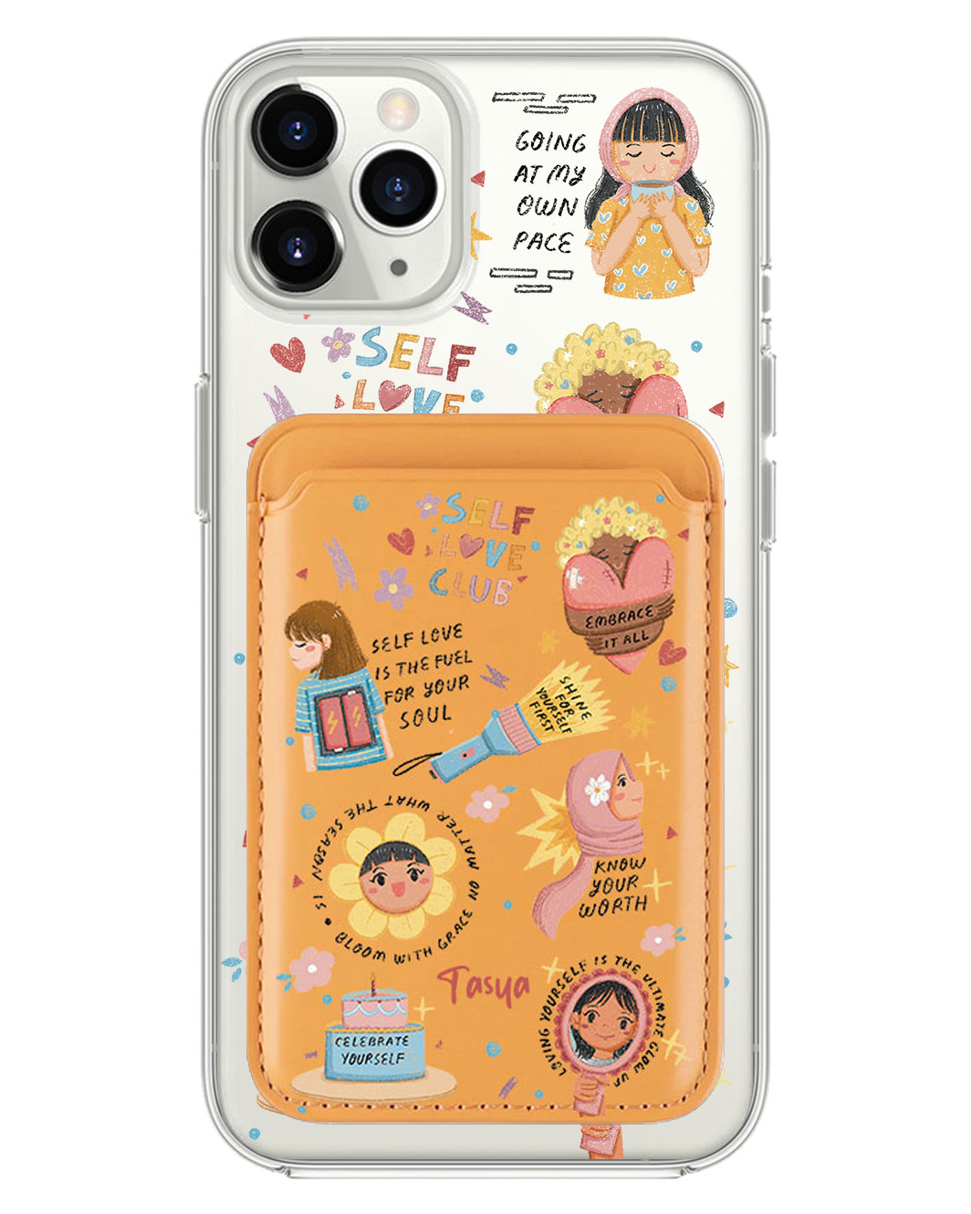 iPhone Magnetic Wallet Case - Self Love Club