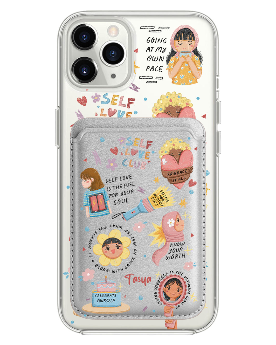 iPhone Magnetic Wallet Case - Self Love Club