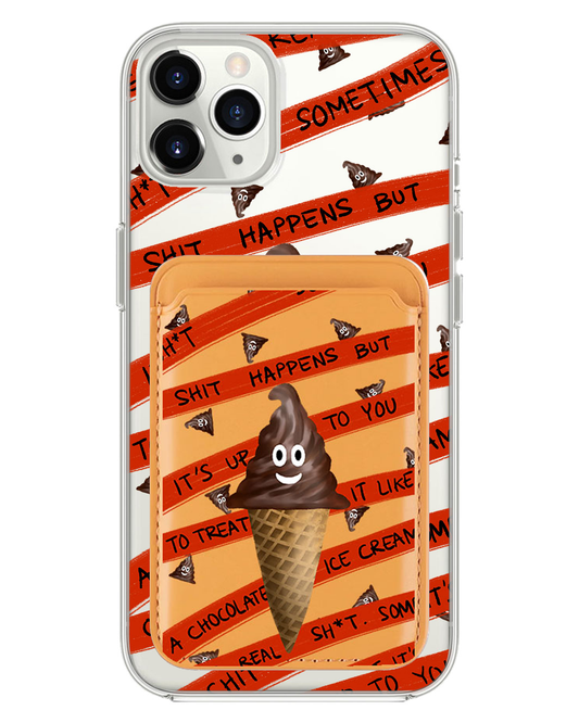 iPhone Magnetic Wallet Case - Oh.. Sh*t Happens