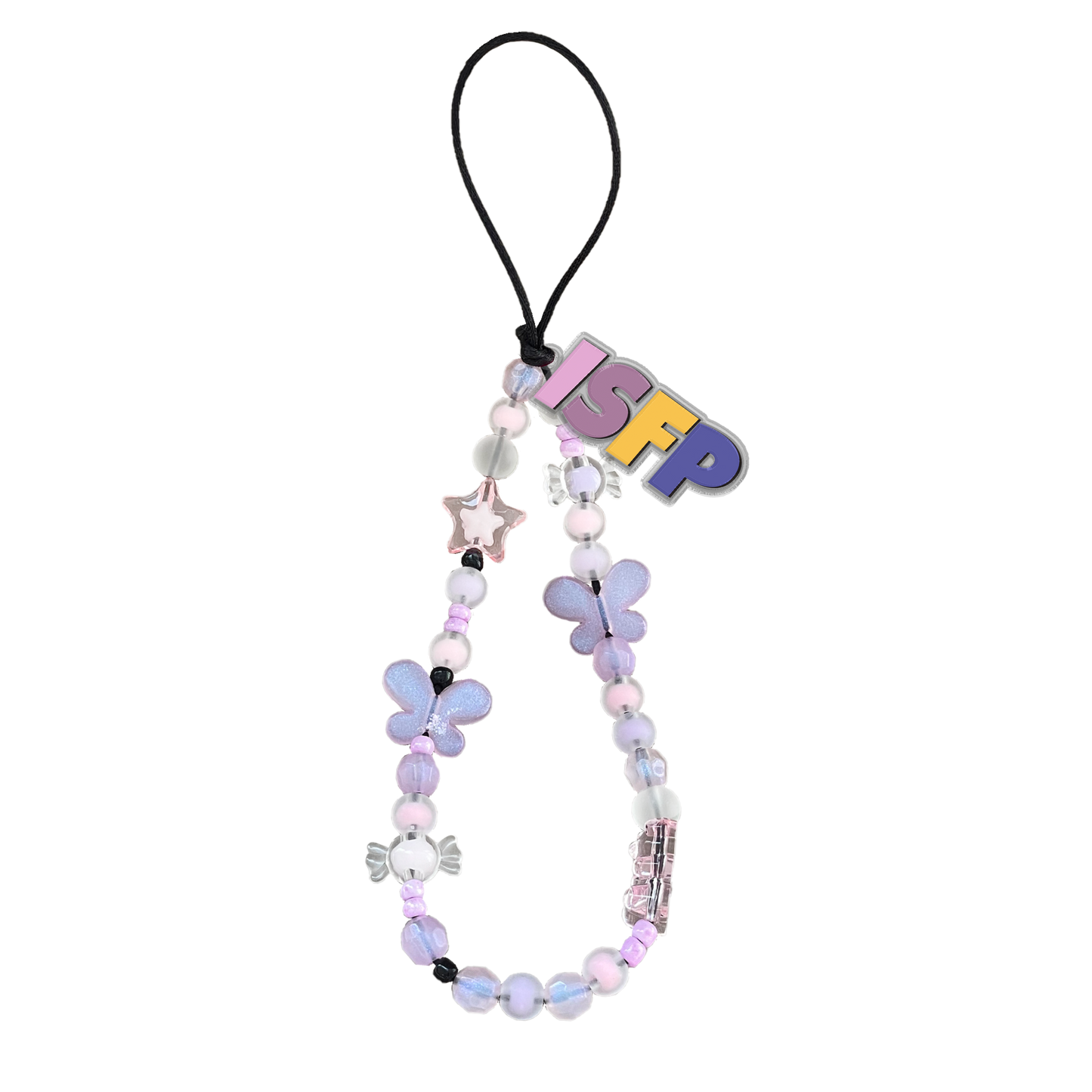 Beaded Strap with Acrylic Charm - ISFP