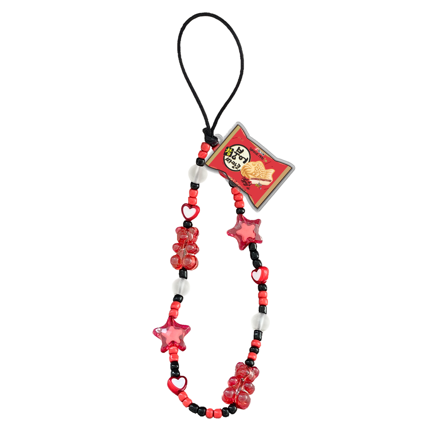Beaded Strap with Acrylic Charm - K-Dessert