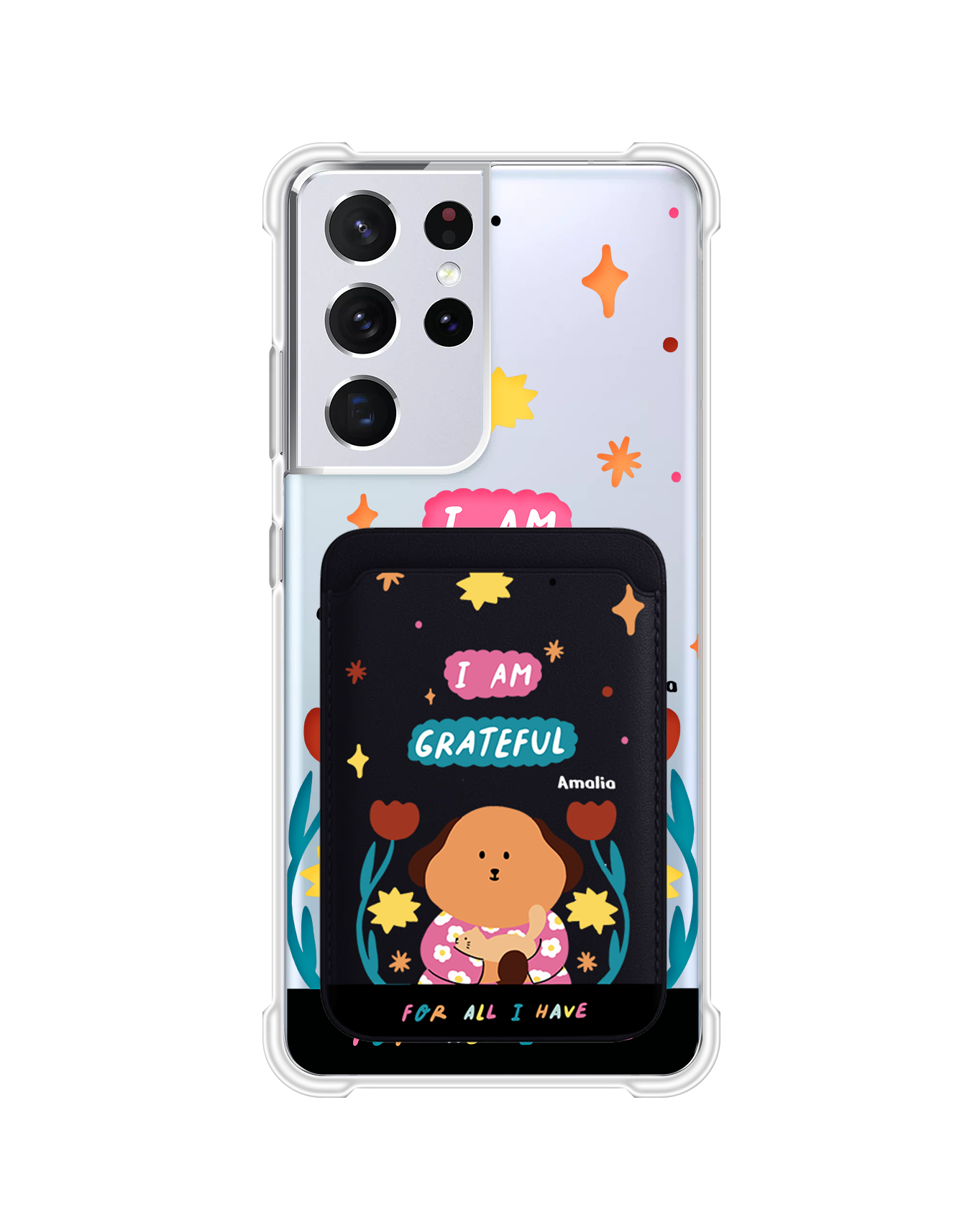 Android Magnetic Wallet Case - Kiku And The Cat