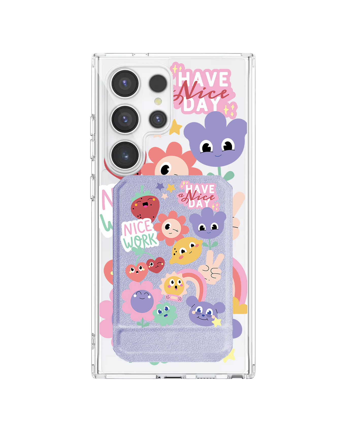 Android Magnetic Multifold Wallet - Garden Party