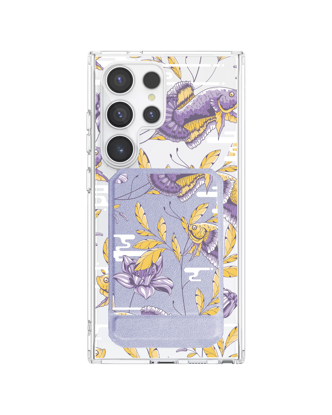 Android Magnetic Multifold Wallet - Fish & Floral 5.0