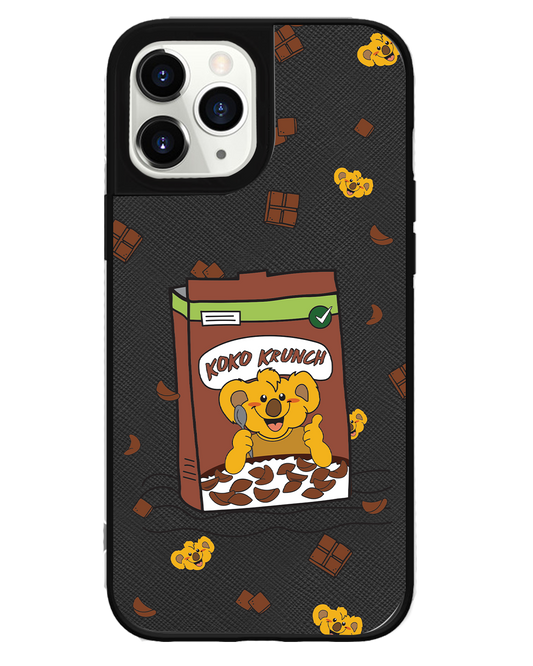 iPhone Leather Grip - Choco Cereal