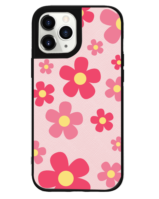 iPhone Leather Grip - Daisy Blush