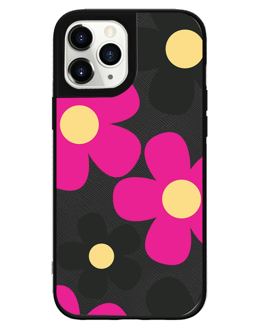 iPhone Leather Grip - Daisy Hot Pink