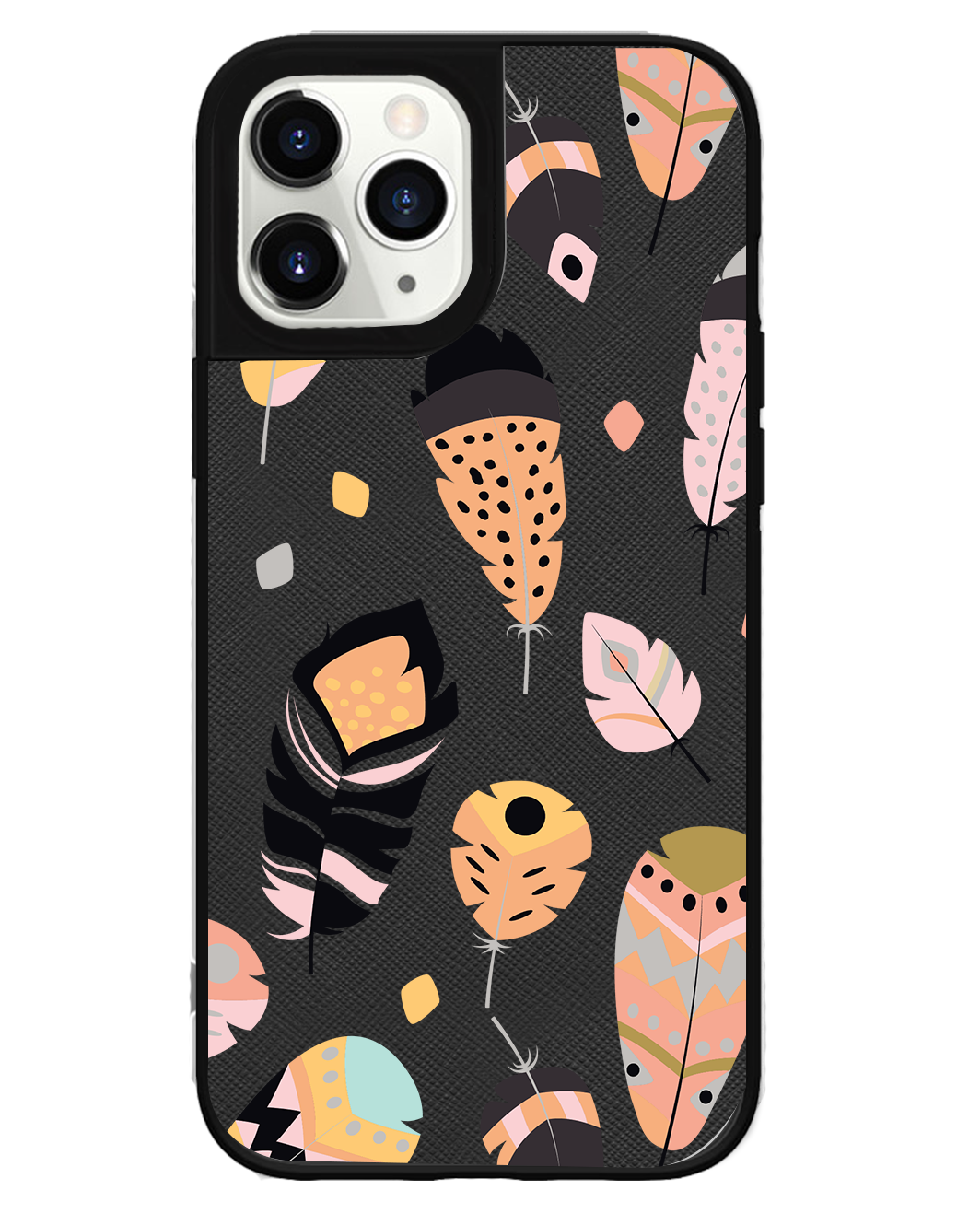 iPhone Leather Grip - Feathers
