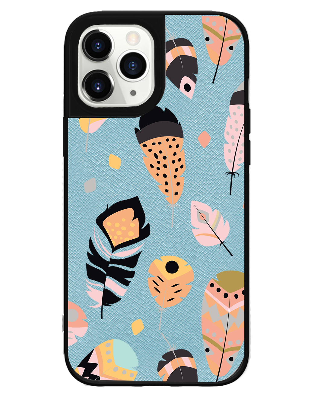 iPhone Leather Grip - Feathers