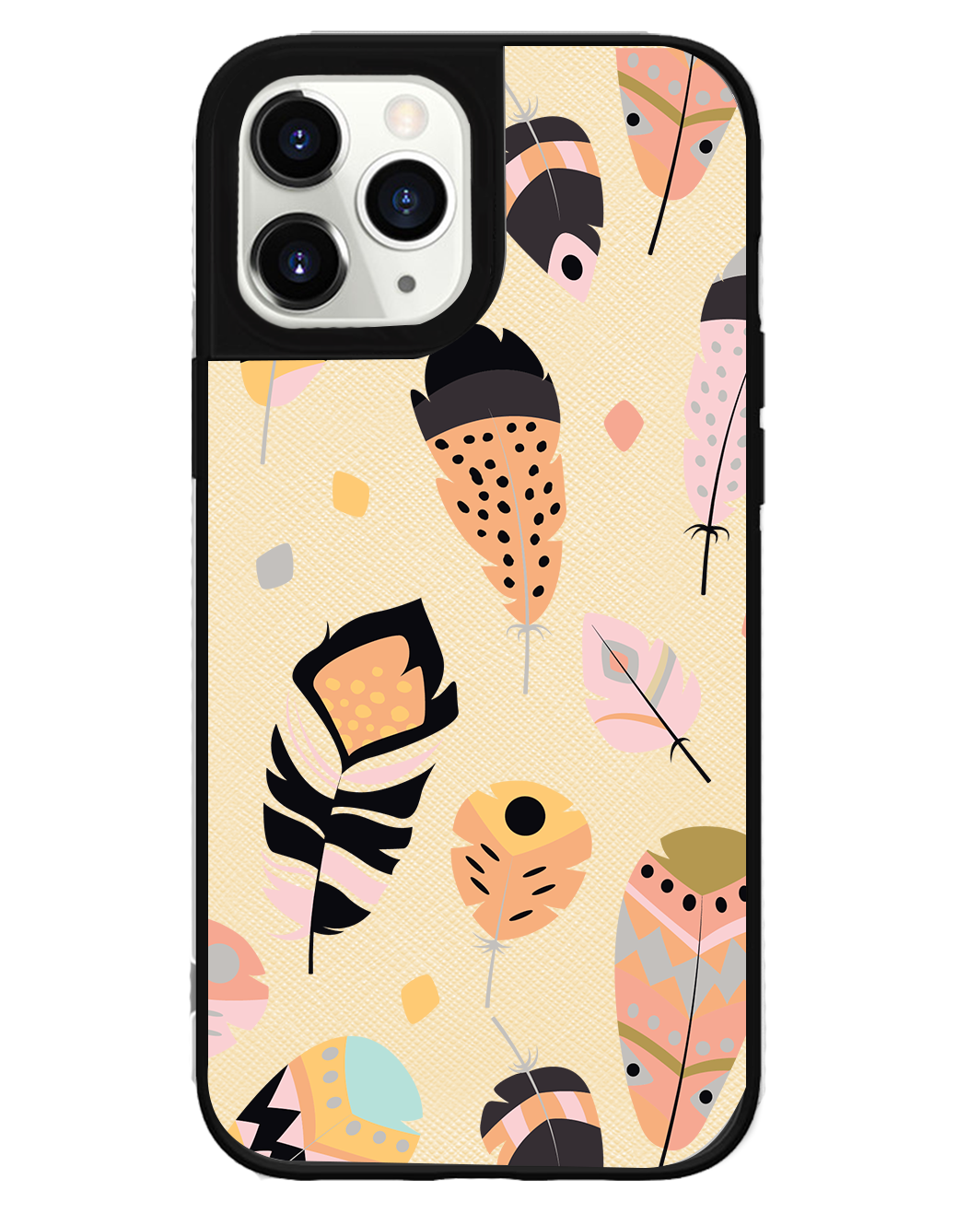 iPhone Leather Grip - Feathers