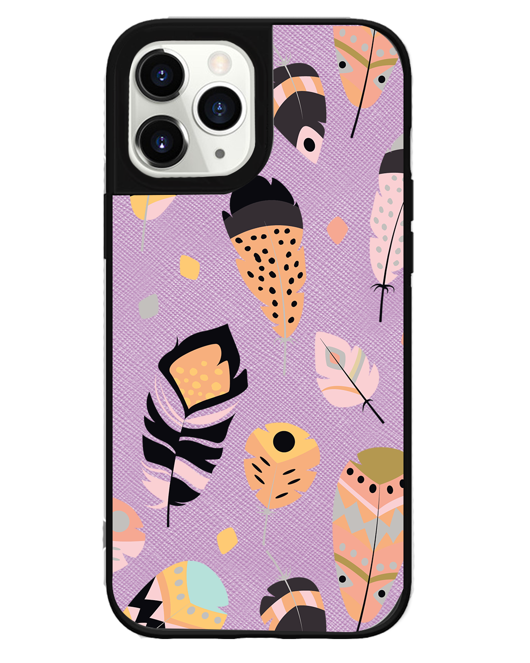 iPhone Leather Grip - Feathers