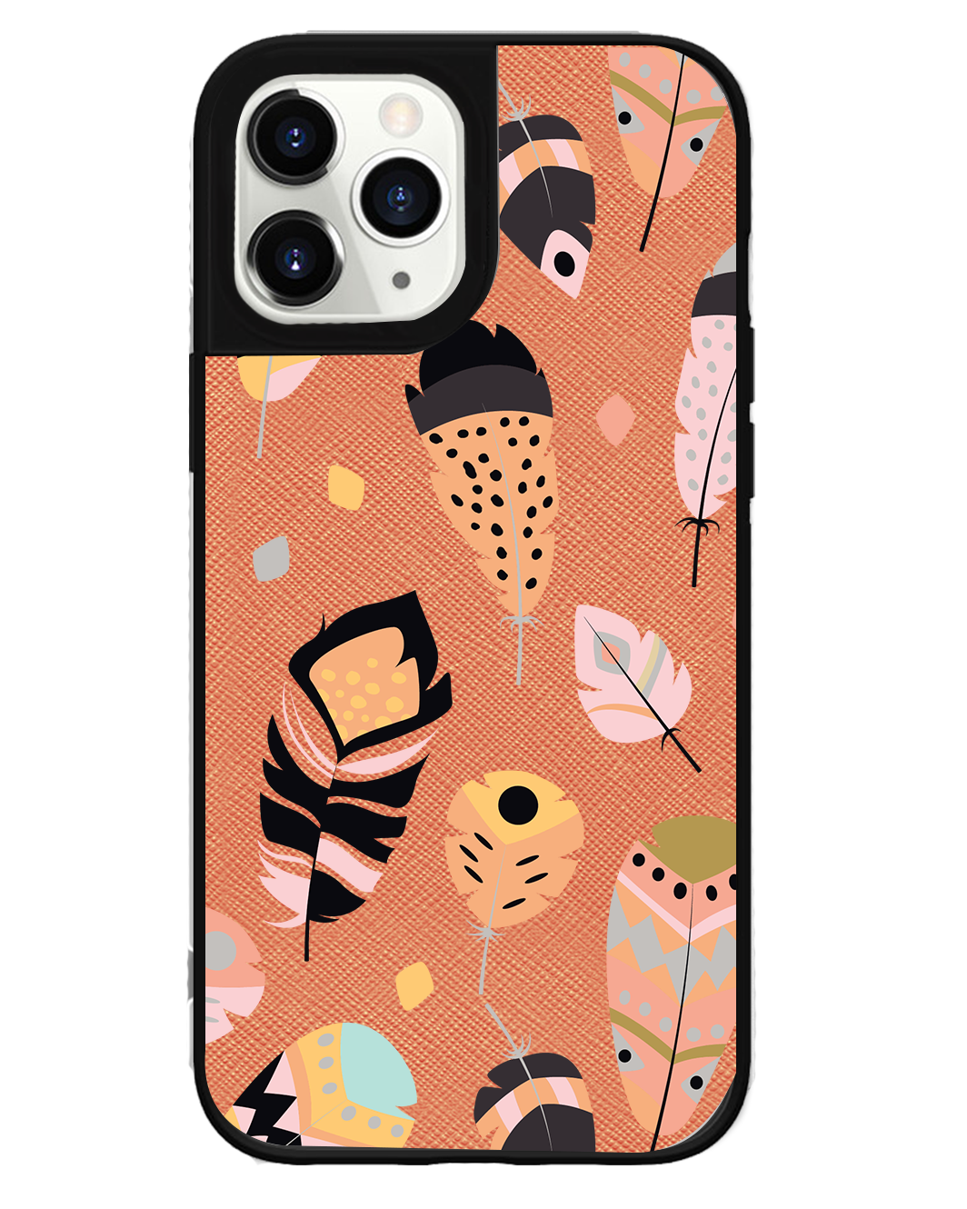 iPhone Leather Grip - Feathers