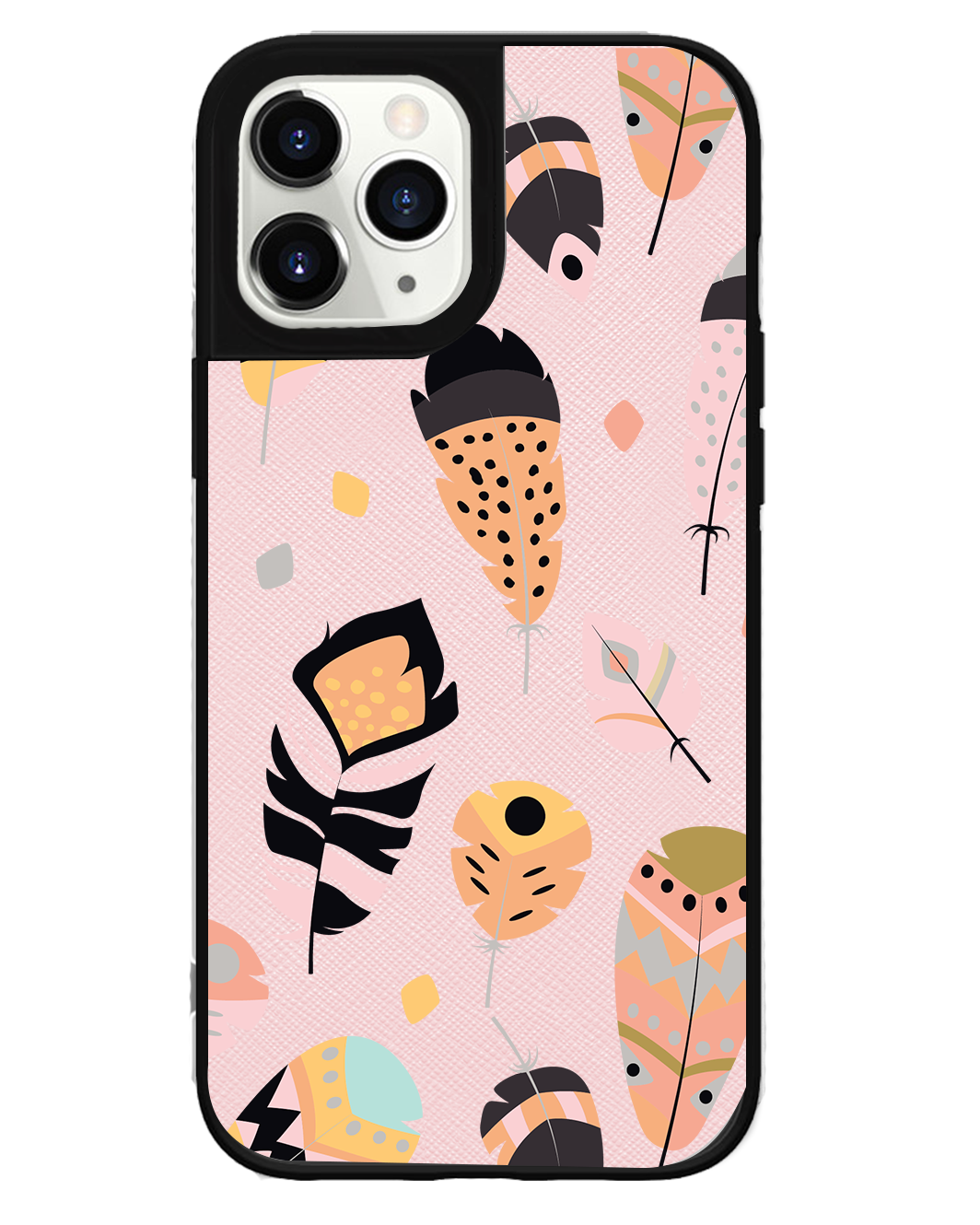 iPhone Leather Grip - Feathers