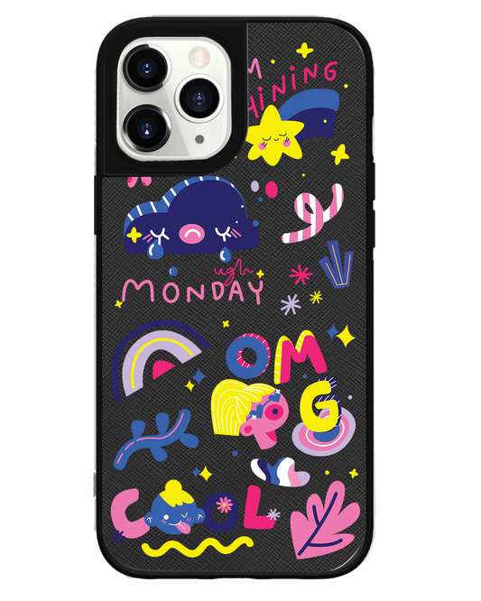 iPhone Leather Grip - Monday My Day