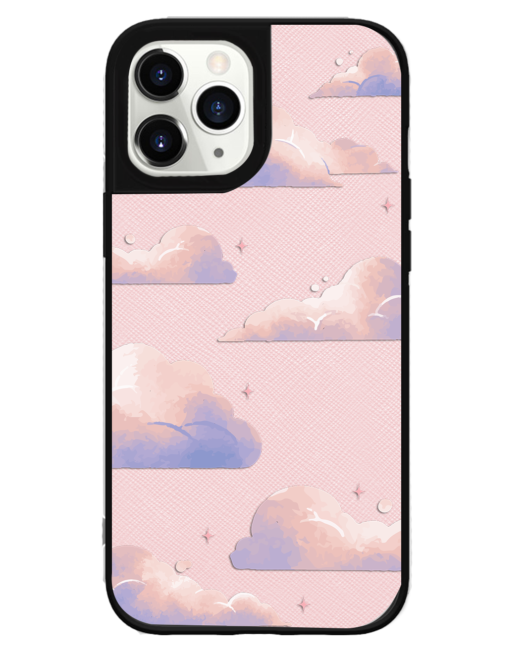 iPhone Leather Grip - Pastel Clouds