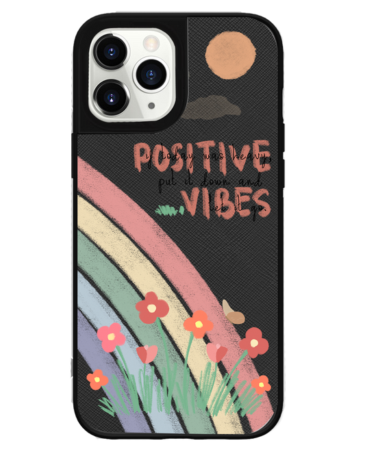 iPhone Leather Grip - Positive Vibes
