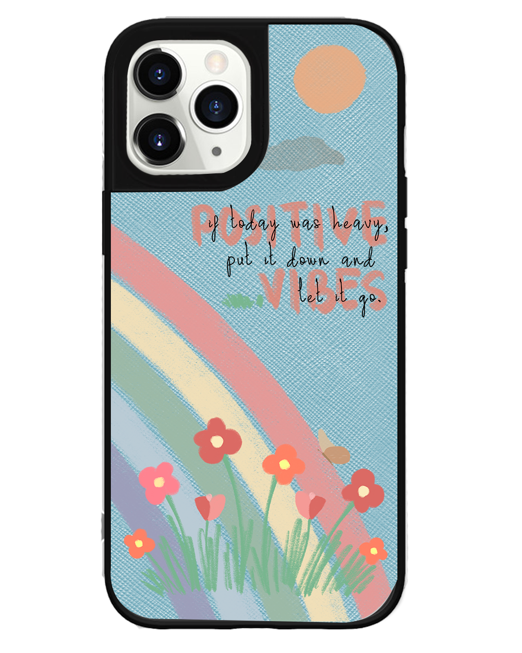 iPhone Leather Grip - Positive Vibes