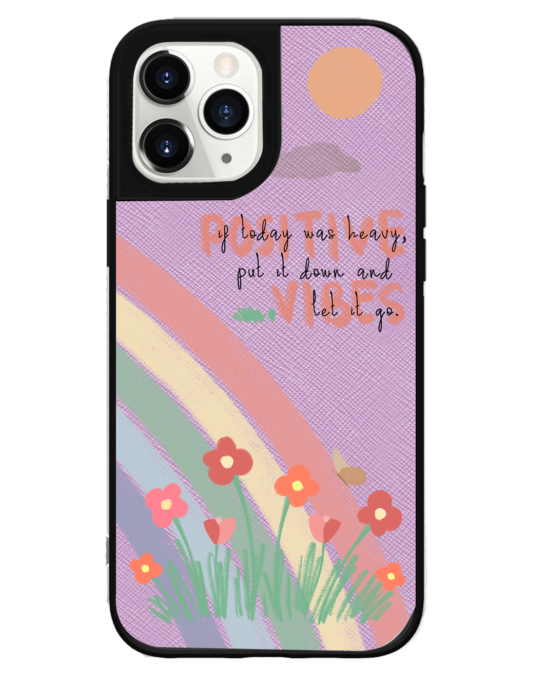 iPhone Leather Grip - Positive Vibes