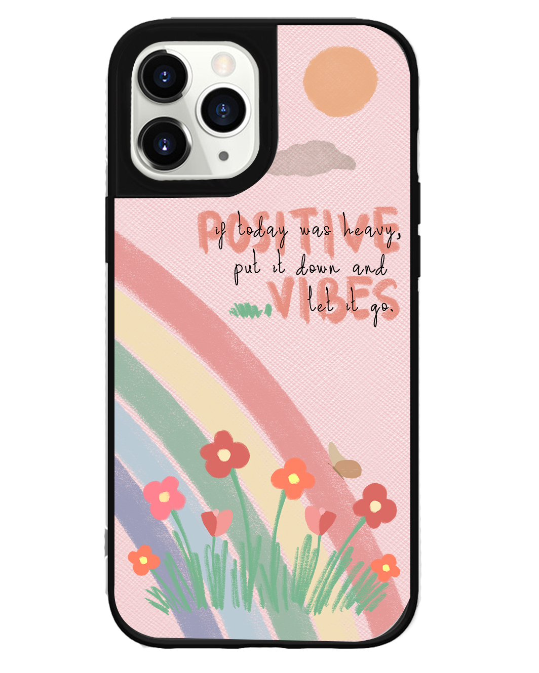 iPhone Leather Grip - Positive Vibes