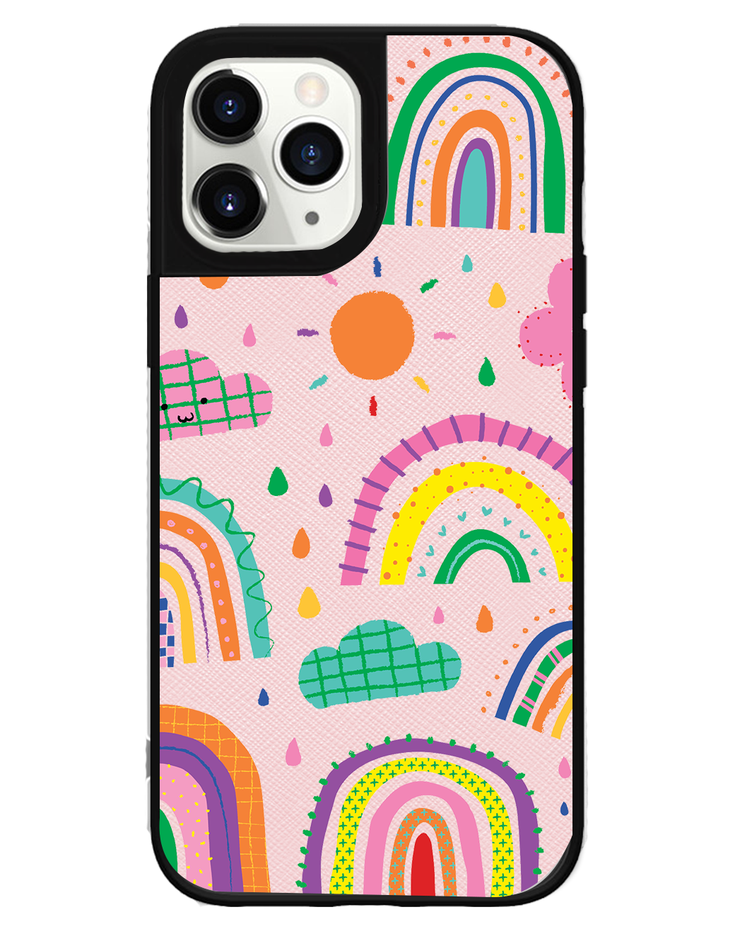 iPhone Leather Grip - Rainbow